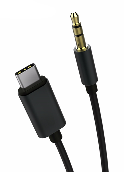 ΚΑΛΩΔΙΟ POWERTECH USB-C σε 3.5mm CAB-UC017, 1m, μαύρο