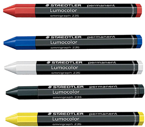 ΚΗΡΟΜΠΟΓΙΑ STAEDTLER LUMOCOLOR 236-2  ΓΙΓΑΣ ΚΟΚΚΙΝΗ PERMANENT OMNIGRAPH 1 TEMAXIO