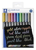 ΜΑΡΚΑΔΟΡΟΣ STAEDTLER METALLIC BRUSH ΧΡΥΣΟΣ ΠΙΝΕΛΟ ΜΥΤΗ 1-6mm  Νο8321-11