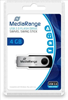 ΜΝΗΜΗ USB MEDIARANGE 4GB BLACK USB 2.0 SWIVEL