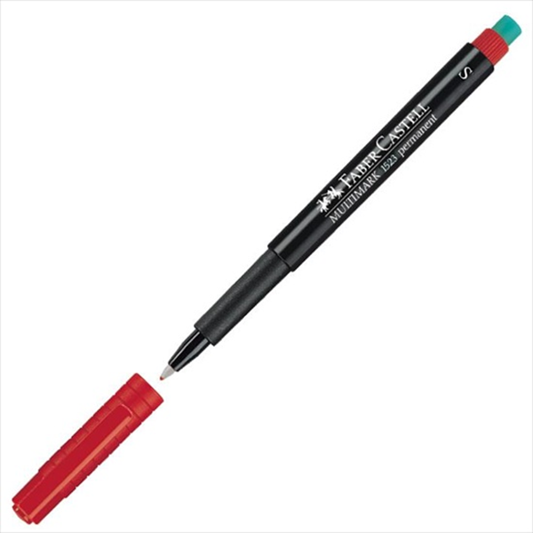 ΜΑΡΚΑΔΟΡΟΣ FABER CASTEL MULTI-PERMANETN S=(0.4mm) ΚΟΚΚΙΝΟ 152321
