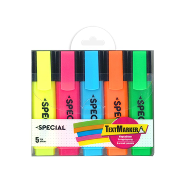 ΥΠΟΓΡΑΜΜΙΣΤΗΣ SPECIAL TEXT MARKER 5 ΧΡΩΜΑΤΑ SP41012-99