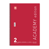 ΤΕΤΡΑΔΙΟ ΣΠΙΡΑΛ ACADEMY 21X29cm B4 2 ΘΕΜΑΤΑ 60φ. ΑΣΟΡΤΙ ΧΡΩΜΑΤΑ 70ΓΡ