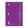 ΤΕΤΡΑΔΙΟ ΣΠΙΡΑΛ ACADEMY 21X29cm B4 2 ΘΕΜΑΤΑ 60φ. ΑΣΟΡΤΙ ΧΡΩΜΑΤΑ 70ΓΡ