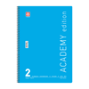 ΤΕΤΡΑΔΙΟ ΣΠΙΡΑΛ ACADEMY 21X29cm B4 2 ΘΕΜΑΤΑ 60φ. ΑΣΟΡΤΙ ΧΡΩΜΑΤΑ 70ΓΡ