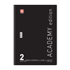 ΤΕΤΡΑΔΙΟ ΣΠΙΡΑΛ ACADEMY 21X29cm B4 2 ΘΕΜΑΤΑ 60φ. ΑΣΟΡΤΙ ΧΡΩΜΑΤΑ 70ΓΡ