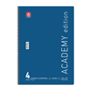 ΤΕΤΡΑΔΙΟ ΣΠΙΡΑΛ ACADEMY 21X29cm Α4 4 ΘΕΜΑΤΑ 120φ. ΑΣΟΡΤΙ ΧΡΩΜΑΤΑ 70ΓΡ