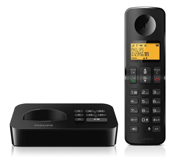 ΤΗΛΕΦΩΝΟ ΑΣΥΡΜΑΤΟ PHILIPS D265 ΜΑΥΡΟ ΕΛΛΗΝΙΚΟ ΜΕΝΟΥ,
