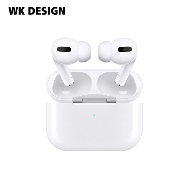 ΑΚΟΥΣΤΙΚΑ BLUETOOTH TWS WK BT V02 White ΜΕ ΣΙΛΙΚΟΝΕΣ 250740