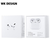 ΑΚΟΥΣΤΙΚΑ BLUETOOTH TWS WK BT V02 White ΜΕ ΣΙΛΙΚΟΝΕΣ 250740