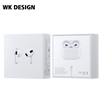 ΑΚΟΥΣΤΙΚΑ BLUETOOTH TWS WK BT V00 White ΧΩΡΙΣ ΣΙΛΙΚΟΝΕΣ 250741