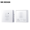 ΑΚΟΥΣΤΙΚΑ BLUETOOTH TWS WK BT V04 White ΧΩΡΙΣ ΣΙΛΙΚΟΝΕΣ 250742