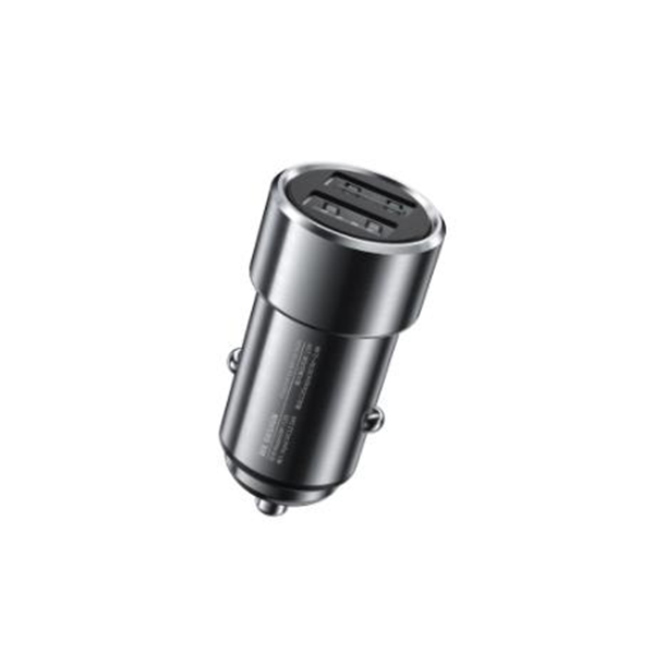 ΦΟΡΤΙΣΤΗΣ ΑΥΤΟΚΙΝΗΤΟΥ WK 12W Dual USB 2.4A Silver WP-C25