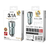 ΦΟΡΤΙΣΤΗΣ ΑΥΤΟΚΙΝΗΤΟΥ WK 15W Dual USB 3.1A Toury Dark Blue WP-C36