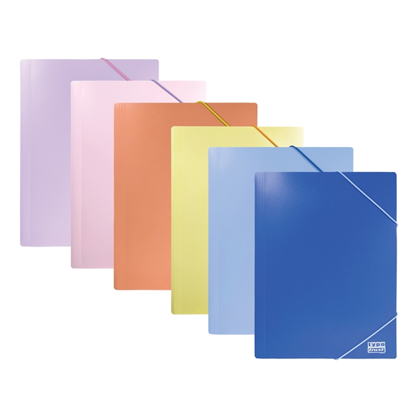 ΝΤΟΣΙΕ ΛΑΣΤΙΧΟ TYPOTRUST A4 P.P (25Χ35cm ΕΞΩΤΕΡΙΚΑ) 6 ΠΑΣΤΕΛ ΧΡΩΜΑΤΑ FP1600