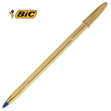ΣΤΥΛΟ BIC CRISTAL CELEBRATE GLOD medium ΜΠΛΕ 1.00mm
