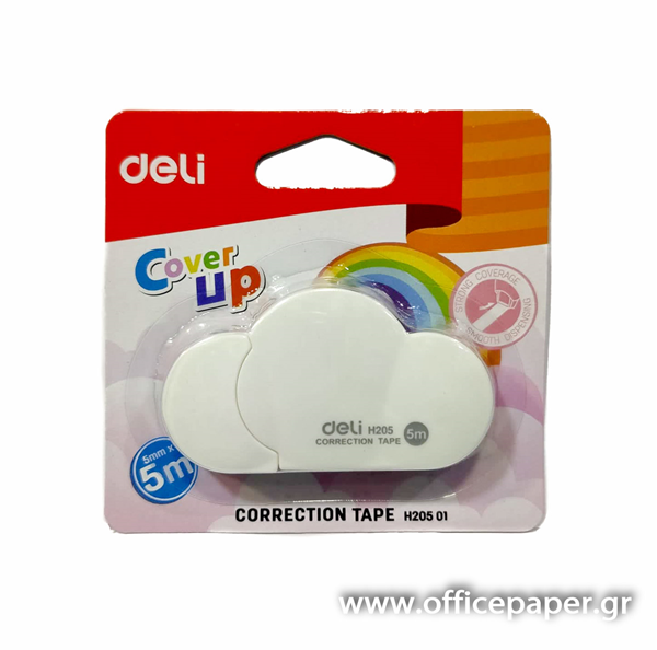 ΔΙΟΡΘΩΤΙΚΟ DELI ΤΑΙΝΙΑ 5mmX30 Metres COVER UP ΛΕΥΚΟ Νο H205 01 RAINBOW