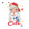 ΤΕΤΡΑΔΙΟ ΚΑΡΦΙΤΣΑ CUTE GIRL 17X25 40Φ SALKO 7140