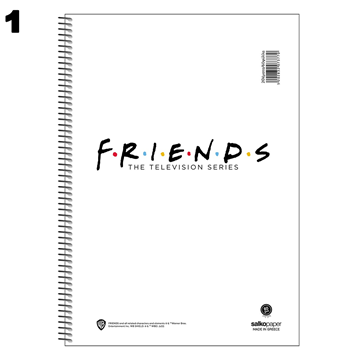 ΤΕΤΡΑΔΙΟ ΣΠΙΡΑΛ MONO SALKO  FRIENDS Vol 1 B5 17X25 60Φ-120σελ. ΘΕΜΑΤΑ 2 7372  2022