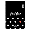 ΤΕΤΡΑΔΙΟ ΣΠΙΡΑΛ SALKO FOR YOU 17X25 60Φ*120σελ. ΘΕΜΑΤΑ 2
