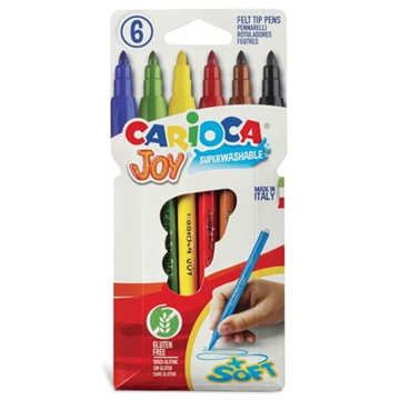 ΜΑΡΚΑΔΟΡΟΙ CARIOCA JΟΥ 6 ΧΡΩΜ. SUPERWASH (ΛΕΠΤΟΙ) NEW BOX