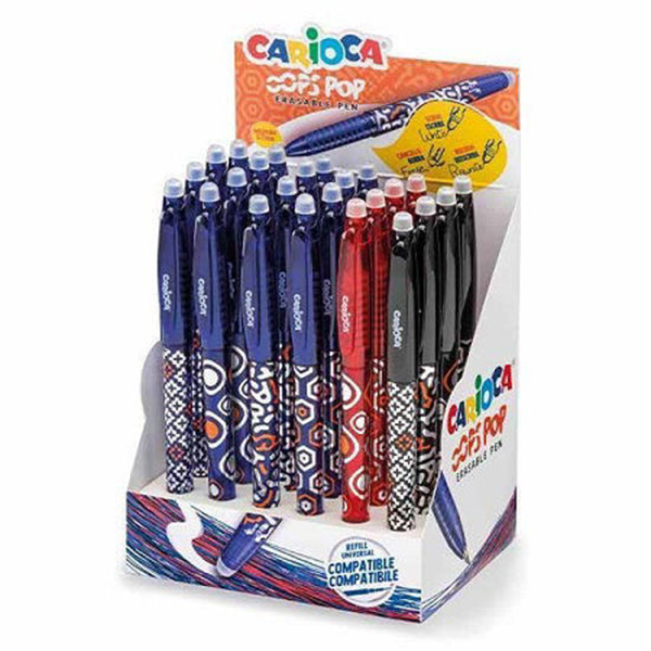 ΣΤΥΛΟ CARIOCA OOPS ERASABLE ΜΕ ΚΑΠΑΚΙ 0,7 mm ( Fine)  3 ΧΡΩΜΑΤΑ