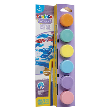 ΤΕΜΠΕΡΑ CARIOCA NEON 6Χ25ml NEW BOX SUPERWASHABLE 40486