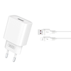 ΦΟΡΤΙΣΤΗΣ ΜΠΡΙΖΑΣ XO CE02D(EU) ΜΕ ΚΑΛΩΔΙΟ TYPE C QC 3.0 18W 1x USB white
