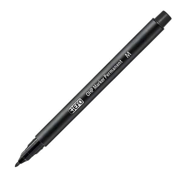 ΜΑΡΚΑΔΟΡΟΣ ΔΙΑΦΑΝΕΙΩΝ EFO M 1.0mm MEDIUM  ΜΑΥΡΟ P-600
