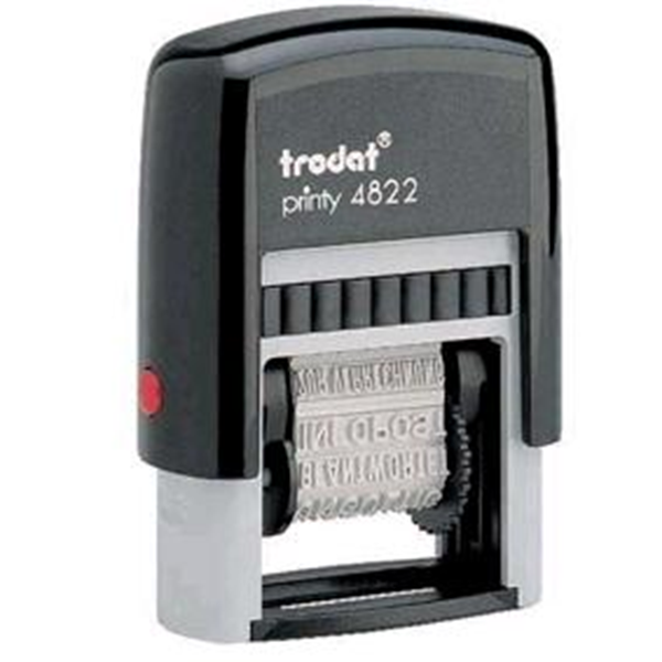 ΣΦΡΑΓΙΔΑ TRODAT ΗΜΕΡΟΜΗΝΙΩΝ+ΤΙΤΛΩΝ Ν4822 ΜΗΚΟΣ 2.6cm