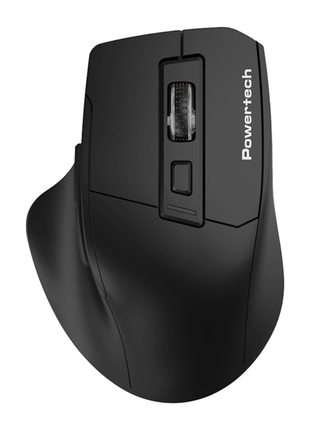 ΠΟΝΤΙΚΙ ΑΣΥΡΜΑΤΟ POWERTECH PT-1272, USB δέκτης, 1600DPI, μαύρο