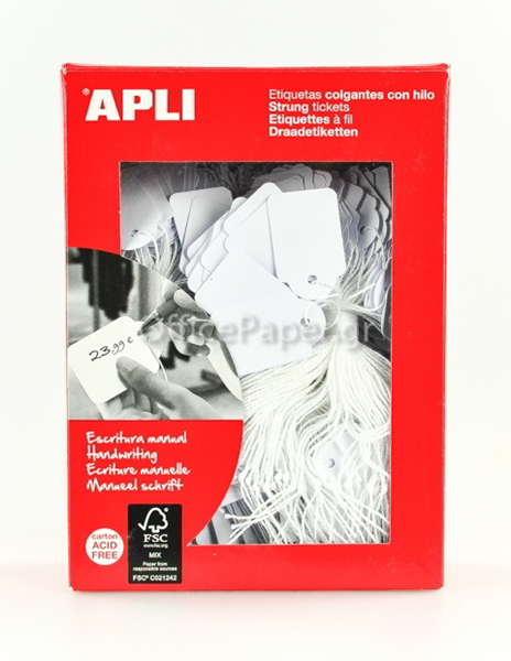 ΕΤΙΚΕΤΕΣ ΚΛΩΣΤΗΣ 13mm Χ20mm APLI 387 1000ΤΕΜ