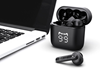 ΑΚΟΥΣΤΙΚΑ BLUETOOTH POWERTECH με θήκη φόρτισης PT-1227, TWS, ENC, 30/480mAh, μαύρα