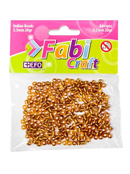 ΧΑΝΤΡΕΣ FABI ΧΡΥΣΕΣ ΣΤΡΟΓΓΥΛΕΣ ΜΕ ΤΡΥΠΑ 3,5mm 20ΓΡ 173111