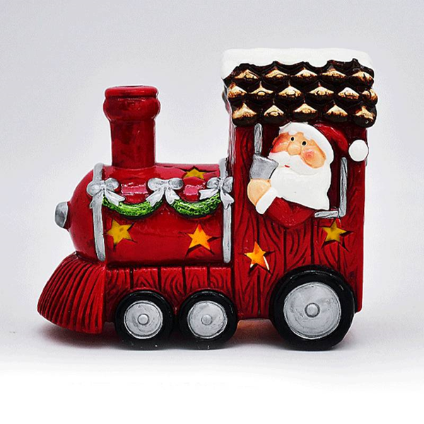 ΚΕΡΑΜΙΚΟ ΧΡΙΣΤΟΥΓΕΝΝΩΝ ΤΡΕΝΑΚΙ ΑΗ-ΒΑΣΙΛΗ ΜΕ ΦΩΣ LED 14x7.8x12cm 319477