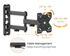 ΒΑΣΗ TV POWERTECH επιτοίχια βάση PT-1279 για τηλεόραση 13-32", full motion, 20kg