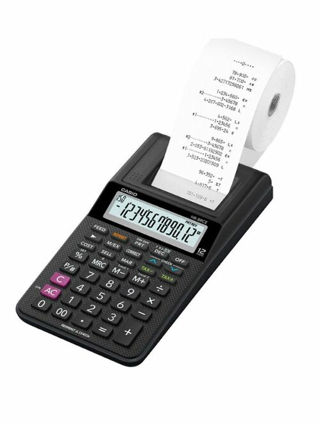 ΑΡΙΘΜΟΜΗΧΑΝΗ CASIO HR-8RCE MΕ ΧΑΡΤΟΤΑΙΝΙΑ 12 ΨΗΦΙΩΝ 23.9x10.2cm