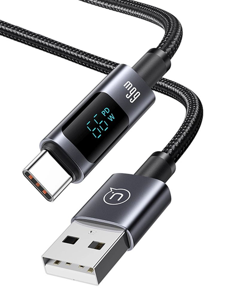 ΚΑΛΩΔΙΟ USB 2.0 USAMS καλώδιο USB-C σε USB US-SJ673, 66W, 480Mbps, 1.2m, μαύρο