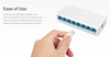 SWITCH ETHERNET MERCUSYS MS108, 8 PORT x 10/100 Mbps, Ver. 3.0
