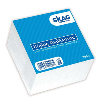 ΚΥΒΟΣ ΛΕΥΚΟΣ SKAG ΜΥΚΟΝΟΣ 9Χ9cm 650ΦΥΛΛΑ