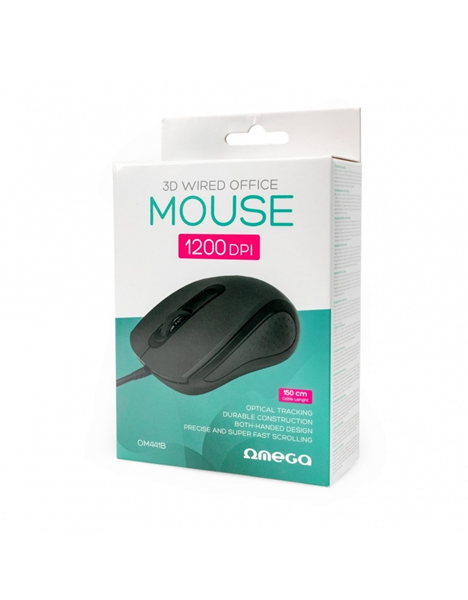 ΠΟΝΤΙΚΙ OMEGA OM441 1200DPI 1.5M CABLE USB PLUG
