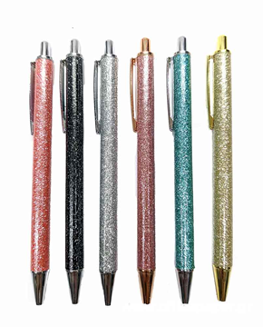ΣΤΥΛΟ GLITTER 14εκ. ΜΕ ΚΟΥΜΠΙ ΧΡΩΜΑ ΓΡΑΦΗΣ ΜΠΛΕ 6 ΧΡΩΜΑΤΑ 16-9034