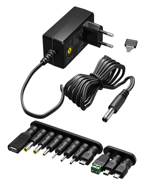 ΦΟΡΤΙΣΤΗΣ ΤΟΙΧΟΥ GOOBAY 74436 5V-15V 36W 12 tips