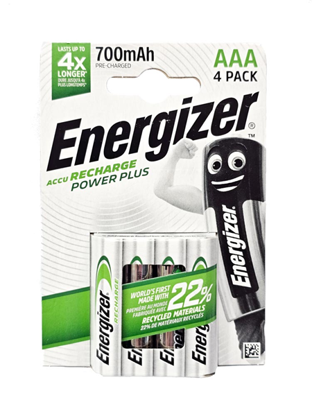 ΜΠΑΤΑΡΙΕΣ ENERGIZER AAA 1.2Volt 700mAh ΦΟΡΤΙΣΜΕΝΕΣ ΚΑΡΤΕΛΑ 4ΤΕΜ