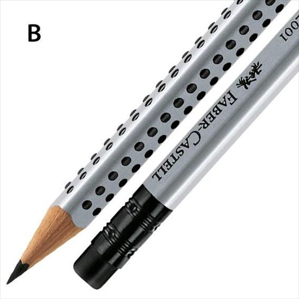 ΜΟΛΥΒΙ FABER CASTEL GRIP 2001 ΜΕ ΓΟΜΑ 2=B  117201