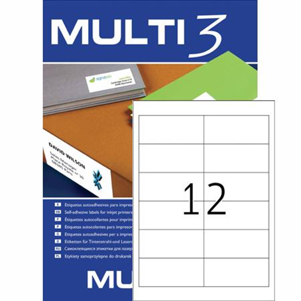 ΕΤΙΚΕΤΕΣ MULTI 3  97Χ42.4  Π100Φ LASER-INKJET-COPY
