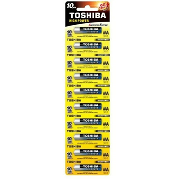 ΜΠΑΤΑΡΙΕΣ TOSHIBA HIGH POWER AAA LR03 10ΤΕΜ 1.5V ALKALINE Λήξη 2034