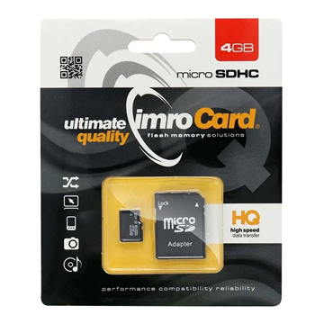 MNHMH MICRO SD Imro micro+ ADAPTER SD 4GB class10 UI