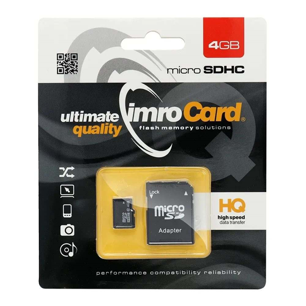 MNHMH MICRO SD Imro micro+ ADAPTER SD 4GB class10 UI