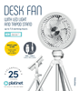 ΑΝΕΜΙΣΤΗΡΑΣ WIRELESS DESK SELFIE LIGTH  PLATINET φ16cm 2400mAh 7,5 ΩΡΕΣ ΛΕΙΤΟΥΡΓΙΑΣ PRDF0556